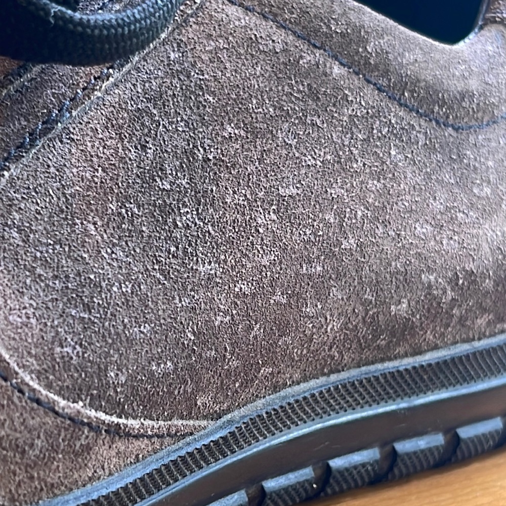 Prada Calzature Brown Suede America’s Cup Trainer Sneakers - Picture 9 of 16
